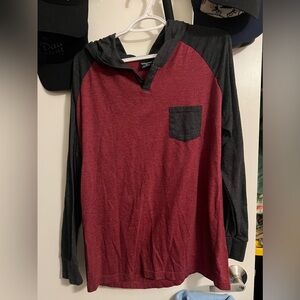 men’s long sleeve w/hood